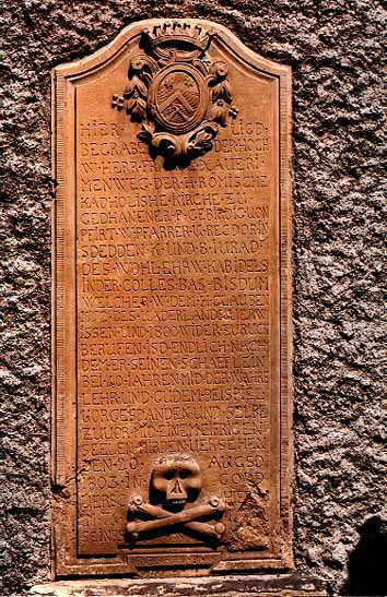 Stetten - Pierre tombale de 1803 (C) B. Lambert 1998